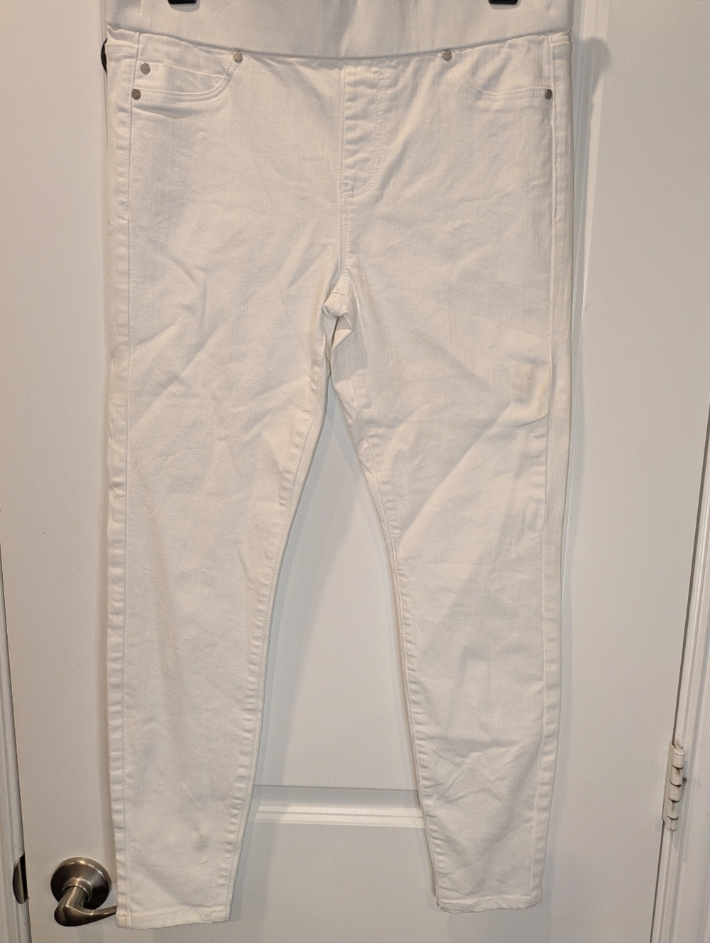 Liverpool Los Angeles White Skinny Jeans Size 4 Mid Rise Stretch Denim